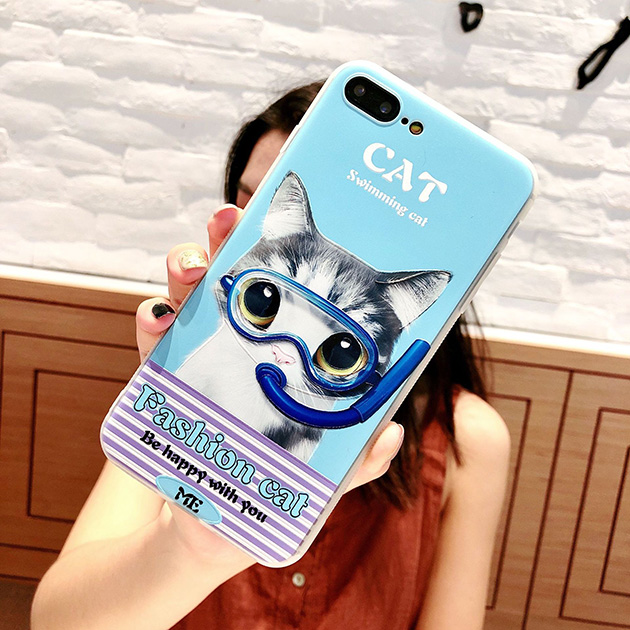 เคสนิ่มลายแมวน่ารัก สำหรับ iPhone